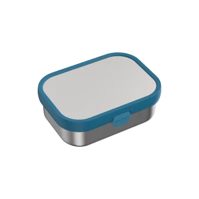 Mepal Edelstahl-Brotdose mit Gabel Campus 18 x 13 cm