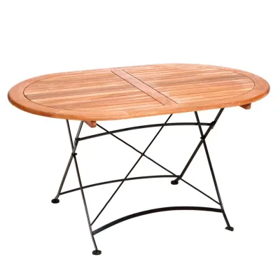 Gardenson Gartentisch Schlossgarten Natur 90x75x140 cm