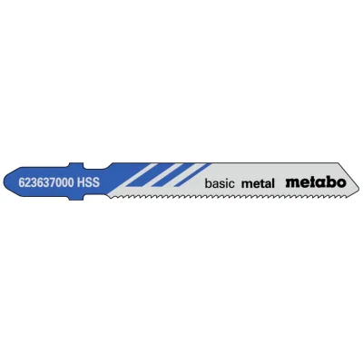 Metabo 25 Stichsägeblätter basic metal 51/ 1,2 mm, HSS
