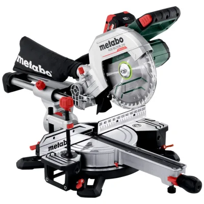 Metabo Akku-Kappsäge KGS 18 LTX BL 216 (614216920) mit Zugfunktion; Karton; 18V 1x4Ah Li-Power + ASC 55