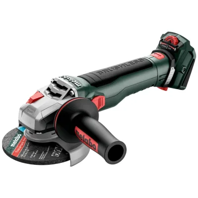 Metabo Akku-Winkelschleifer WVB 18 LT BL 11-125 Quick, mit Bremse, Drehzahlregelung, Schnellspannmutter, drehbarem Akkupack, Karton