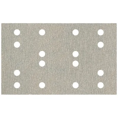 Metabo Haftschleifblätter 80 x 133 mm, P 120, 16 Löcher, mit Kletthaftung (SRA), für Farben, Lacke...