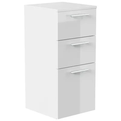 Midischrank 75 cm weiss hochglanz