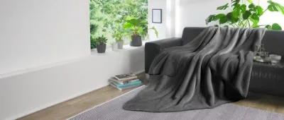 Mikrofaser Wohndecke Flanell + Sherpa