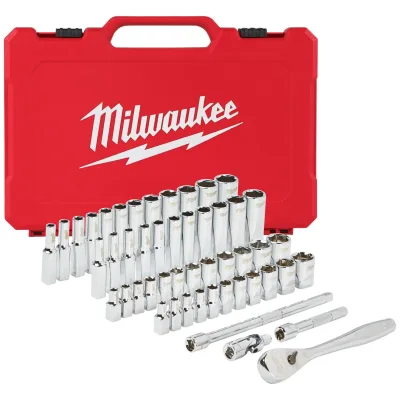 Milwaukee 1/4 Ratschen- und Steckschlüsseleinsatz Set 50-tlg.