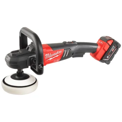 Milwaukee Akku-Polierer M18 FAP180-502X, incl. 2x Akku 5 Ah, Schnellladegerät, Zubehör, HD Box