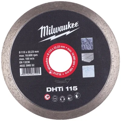 Milwaukee Diamanttrennscheibe DHTi 115 mm Keramik und Naturstein, geschlossen