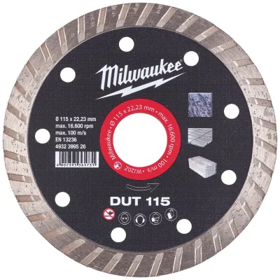 Milwaukee Diamanttrennscheibe DUT 115 mm Universal geschlossen