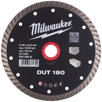 Milwaukee Diamanttrennscheibe DUT 180 mm Universal geschlossen