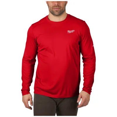 Milwaukee Funktions-Langarmshirt WWLS mit UV-Schutz Gr. 2XL rot