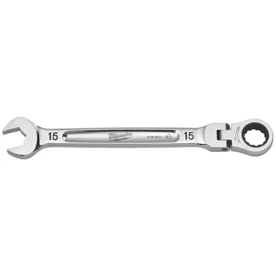 Milwaukee Gelenk-Ratschen-Ringmaulschlüssel 15 mm