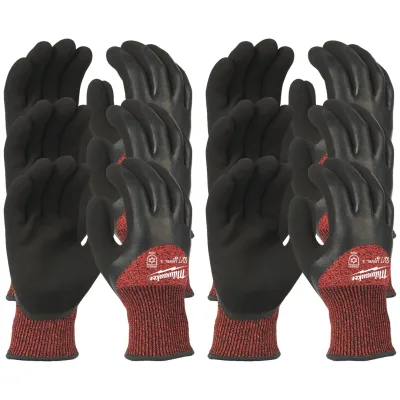 Milwaukee Kälteschutzhandschuh Flex Winter Klasse 3/C, Gr. 8, 12 Paar
