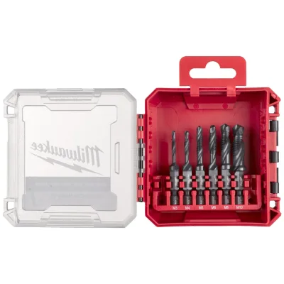 Milwaukee Kombi-Gewindebohrer HSS-G SHOCKWAVE Set (6-tlg.)