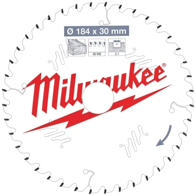 Milwaukee Kreissägeblätter für Handkreissägen 184/30 Z40 Wechselzahn