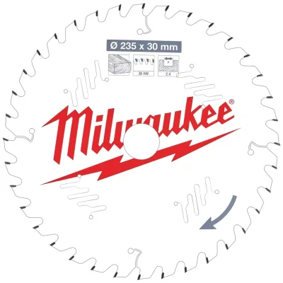 Milwaukee Kreissägeblätter für Handkreissägen 235/30 Z36 Wechselzahn