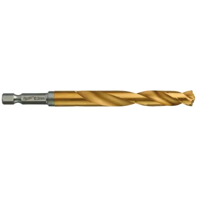 Milwaukee Metallbohrer SHOCKWAVE HSS-G TiN 10,0 mm (5 Stk.)