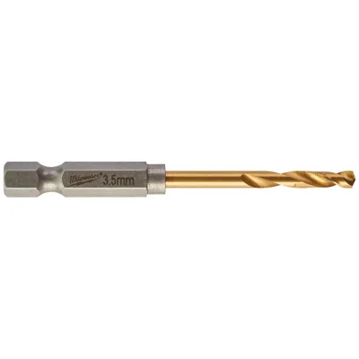 Milwaukee Metallbohrer SHOCKWAVE HSS-G TiN 3,5 mm (2 Stk.)