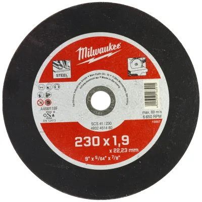 Milwaukee Metalltrennscheibe INOX 230 mm SCS41 1,9 mm Contractor