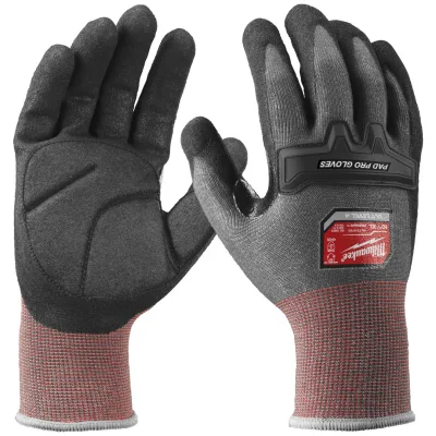 Milwaukee Pad Pro Schnittschutzhandschuhe Klasse 4/D Gr. 11 schwarz/rot