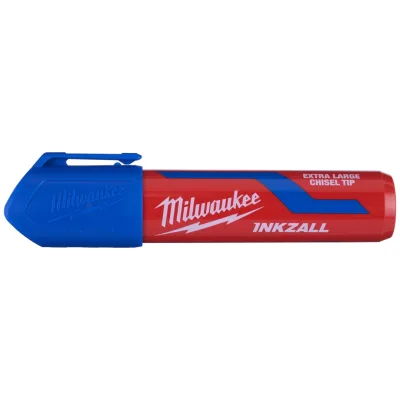 Milwaukee Permanentmarker INKZALL mit Keilspitze, blau, Größe