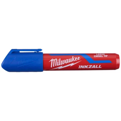 Milwaukee Permanentmarker INKZALL mit Keilspitze, blau, Größe