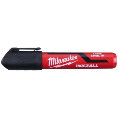 Milwaukee Permanentmarker INKZALL mit Keilspitze, schwarz, Größe