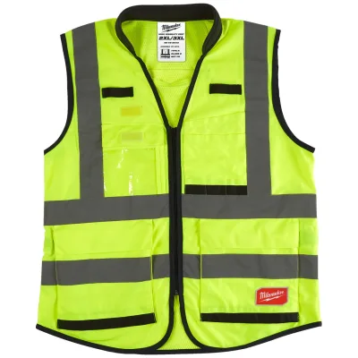 Milwaukee Premium Warnschutzweste, Gr. 2XL-3XL gelb