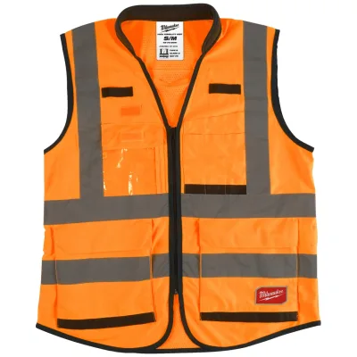 Milwaukee Premium Warnschutzweste, Gr. S-M orange