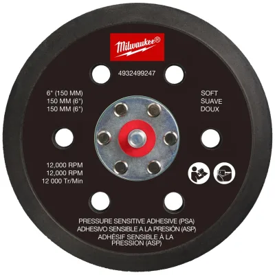 Milwaukee Schleifteller für M12 FUEL 150 mm Exzenterschleifer - hart und druckempfindlich haftend (PSA) FROSBPHP150