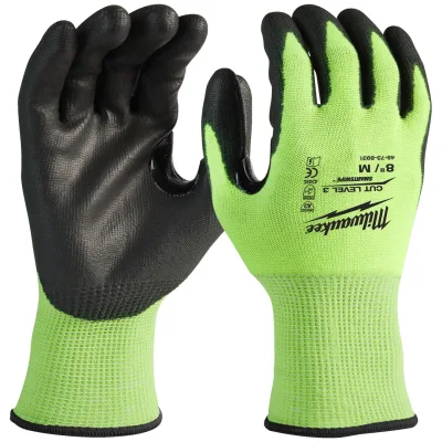 Milwaukee Schnittschutzhandschuh Touchscreen HI-VIS Klasse 3/C Gr. 7, 1 Paar