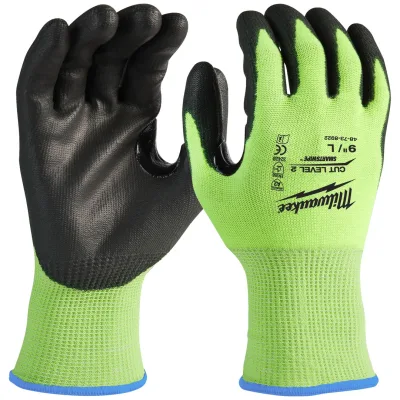 Milwaukee Schnittschutzhandschuh Touchscreen Klasse 2/B HI-VIS
