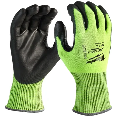 Milwaukee Schnittschutzhandschuh Touchscreen Klasse 4/D HI-VIS