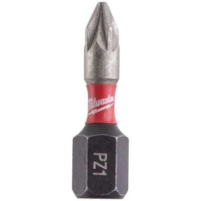 Milwaukee Schrauberbit SHOCKWAVE Gen II (25er Pack) PZ1 / 25 mm