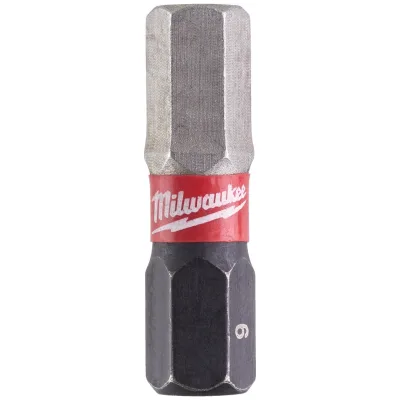 Milwaukee Schrauberbit SHOCKWAVE Gen II Hex 6 / 25 mm (2 Stk.)