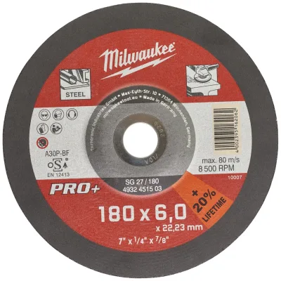 Milwaukee Schruppscheibe 180 x 6 mm PRO+