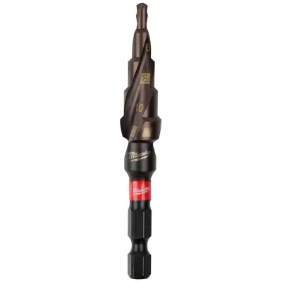 Milwaukee SHOCKWAVE Stufenbohrer schlagfest 4 - 12 mm, 2-mm-Stufen