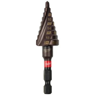 Milwaukee SHOCKWAVE Stufenbohrer schlagfest 4 - 20 mm, 2-mm-Stufen
