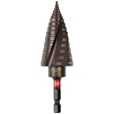 Milwaukee SHOCKWAVE Stufenbohrer schlagfest 4 - 30 mm, 2/3-mm-Stufen