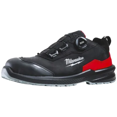 Milwaukee Sicherheits-Halbschuh FLEXTRED S3S BOA Leder schwarz