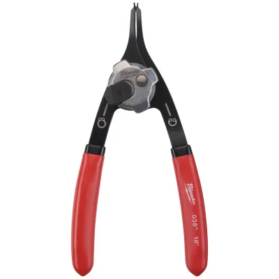 Milwaukee Sicherungsringzange 154 mm lang, Spitze 0.9 mm, 18°
