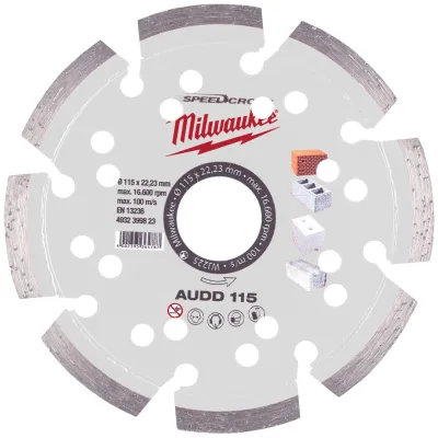 Milwaukee Speedcross Diamanttrennscheibe AUDD 115 mm für abrasive Materialien