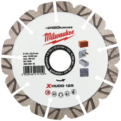 Milwaukee Speedcross Diamanttrennscheibe XHUDD 125mm