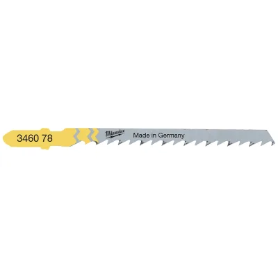 Milwaukee Stichsägeblatt Holz Kurvenschnitte 75 x 4 mm T244D (25 Stk.)
