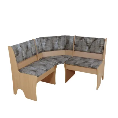 möbel direkt online Eckbank 124x124 cm Dunja Natur, nuss dunkel