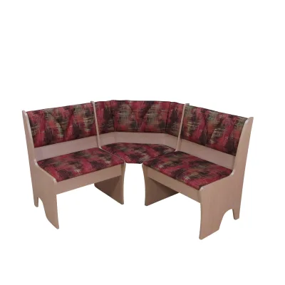 möbel direkt online Eckbank 124x124 cm Dunja Natur, nuss dunkel