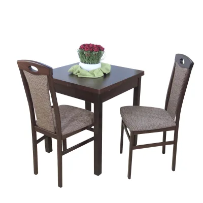 möbel direkt online Essgruppe 3-teilig - "Dinner for Two" Kassel I buche natur-nuss dunkel