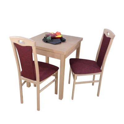 möbel direkt online Essgruppe 3-teilig - "Dinner for Two" Kassel I buche natur-nuss dunkel