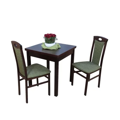 möbel direkt online Essgruppe 3-teilig - "Dinner for Two" Kassel I buche natur-nuss dunkel