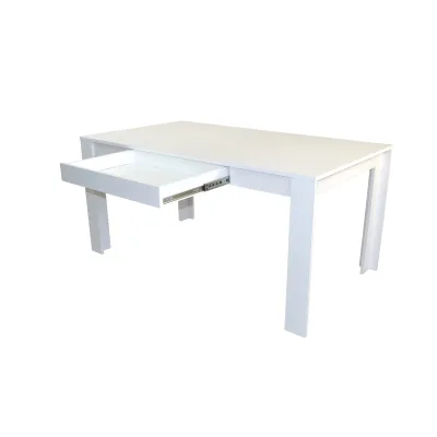 möbel direkt online Esstisch 160x90 cm mit Schublade weiß