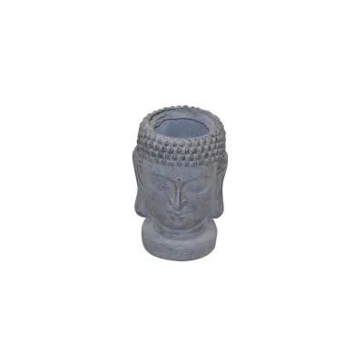 möbel direkt online Pflanzgefäß Buddhakopf I grau